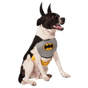 Batman Dog Costume Black/Grey/Yellow (S)