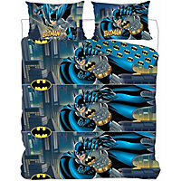 Batman Rotary Duvet Set Blue/Black (Double)