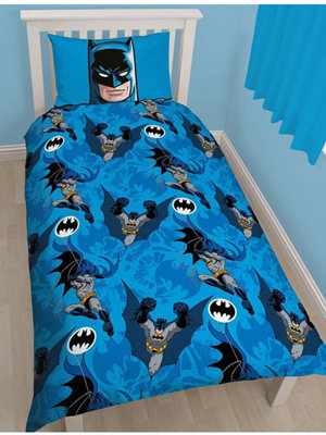 Batman Shadow Single Duvet Cover and Pillowcase Set