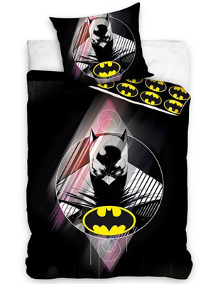 Batman Single 100% Cotton Duvet Cover and Pillowcase Set - European Size