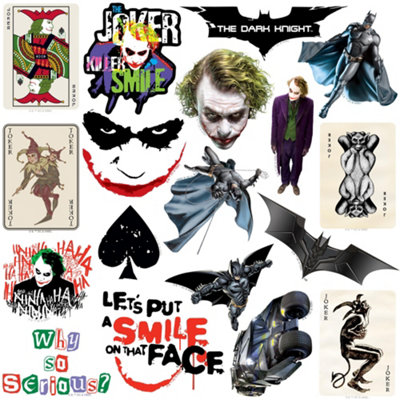 Batman: The Dark Knight Deluxe Stickers (Pack of 50) Multicoloured (One ...