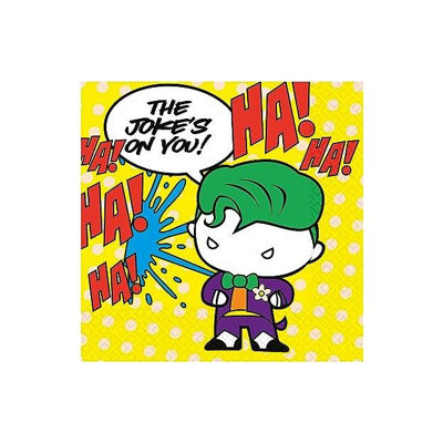 Batman The Joker Disposable Napkins (Pack of 16) Multicoloured (One Size)