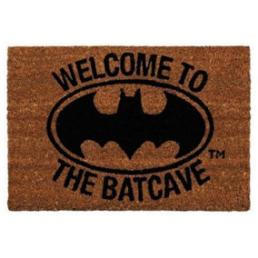 Batman Welcome To The Batcave Door Mat Brown (40cm x 60cm)