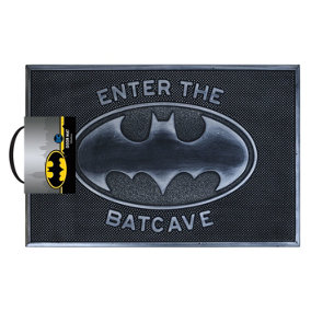 Batman Welcome To The Batcave Rubber Door Mat Black (One Size)