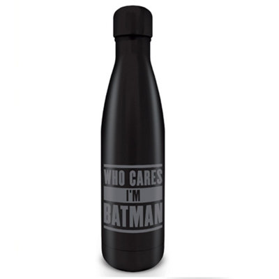 Batman Who Cares Im Batman Metal Thermal Flask Black (One Size)