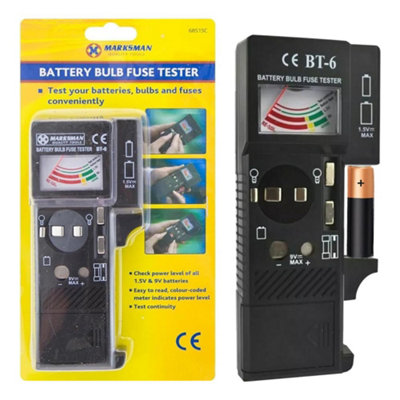 Battery Bulb Fuse Tester 3 In 1 House Portable Handheld Checker 9v Button Cell Testing Hand Tool Test & Detection Universal