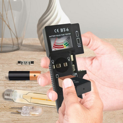 Battery Bulb Fuse Tester 3 In 1 House Portable Handheld Checker 9v Button Cell Testing Hand Tool Test & Detection Universal