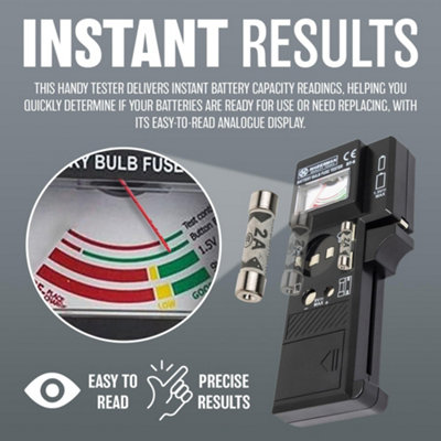 Battery Bulb Fuse Tester 3 In 1 House Portable Handheld Checker 9v Button Cell Testing Hand Tool Test & Detection Universal