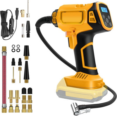 Battery Compressor for Dewalt 21V 130psi Electric Air Pump Digital ...