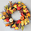 Battery LED Wreath for Front Home Door Wreath 60cm