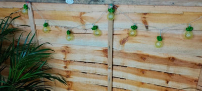 Battery Operated 10 LED Pineapple Lights DIY at B Q
