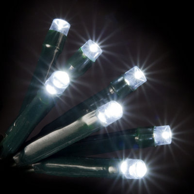 Battery Operated 200 Ice white Chaser Lights