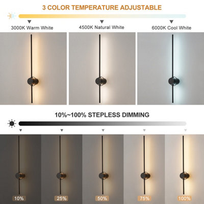 Battery Operated Wall Light, USB Rechargeable Wall Lamp with Remote & Touch Control - 2 Pack
