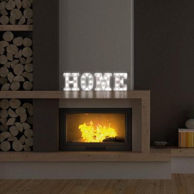 Battery Powered 3D Letter P LED Light - Freestanding or Wall Mounted Alphabet Lighting Home or Party Decoration - H22 x W14 x D3cm