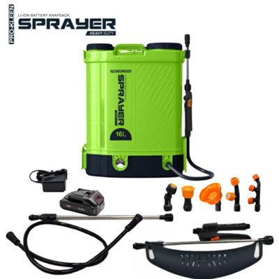 Battery Powered Knapsack Sprayer 16L, 90 PSI Cordless with 21V Battery ...