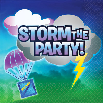 Battle Royal Storm The Party Napkins (Pack Of 16) Multicoloured (One Size)