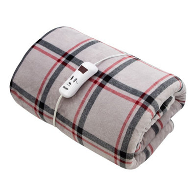 Bauer Electric Heated Throw in Plaid DIY at B&Q