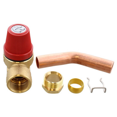 Baxi 720481601 Safety Pressure Relief Valve And Pipe - Replacement ...