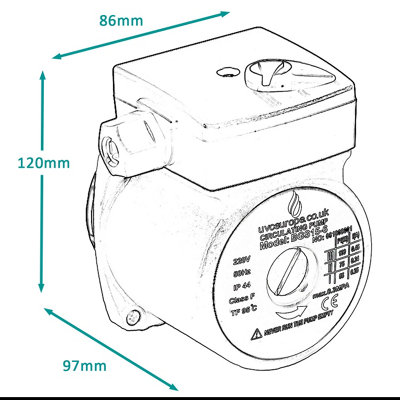 Baxi / Main / Potterton Pump Head Alternative 248042, 248041, 247738