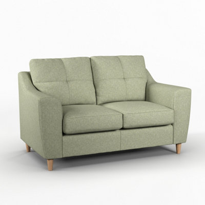 Baxter Sage Tufted Fabric 2 Seater Sofa