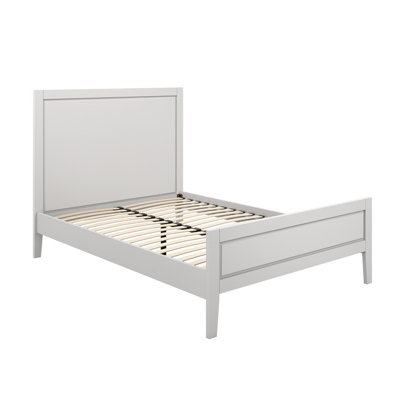 Bay King Size Bed (Pack of 2) - Pine - L206.5 x W158 x H125 cm - Cement Grey - Flat Pack