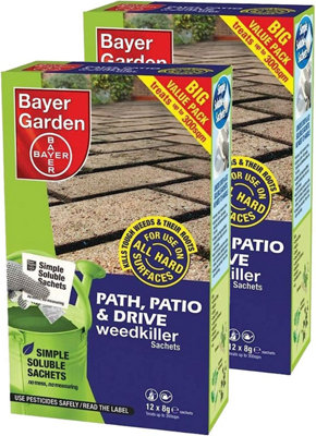 Bayer Garden Path, Patio & Drive Weed Killer (12 x 8g Sachets)