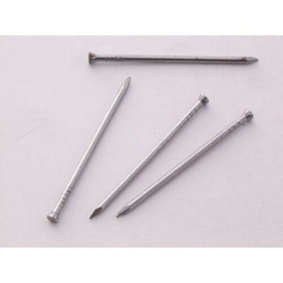 Bayonet Zinc Plated Masonry Nails (Pack of 36) Silver (75mm)