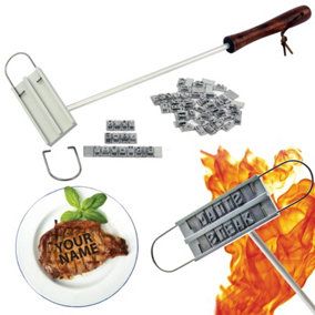 BBQ Branding Iron With 55 Personalisation Letters