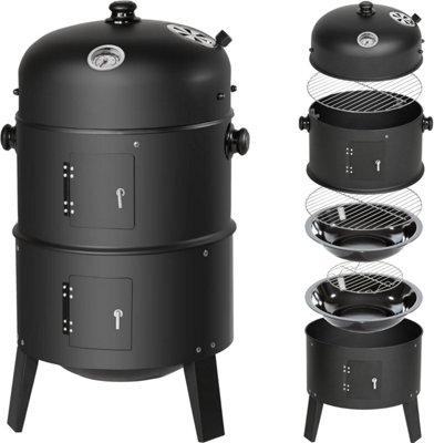 bbq-charcoal-smoker-grill-with-integrated-thermometer-portable-outdoor