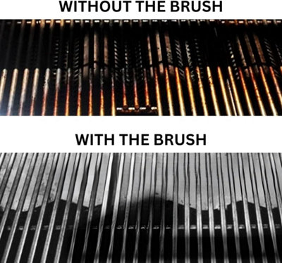 BBQ Cleaner Brush - 20cm Long Ergonomic Handle Grip BBQ Brush for Grill - 6