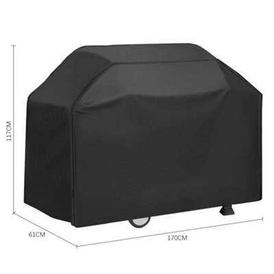 BBQ Cover Waterproof Grill Cover Oxford Fabric Outdoor BBQ Cover UV protection Dust-Proof Windproof Weatherproof 170 x 61 x 117cm