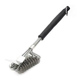 BBQ Grill Cleaning Brush, 16.5inch/42 CM Stainless Steel Wire Bristle Cleaner Brush for BBQ Grilling Grates