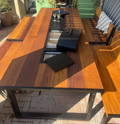 BBQ Grill Table Set - Arizona 3m