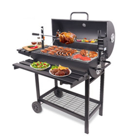 BBQ Grill with Automated Rotisserie