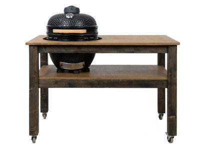 BBQ Space Outdoor Kitchen Islands, for Kamado Joe (Junior) Ceramic smoker (1.6m Length, with wheels)
