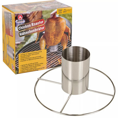 BBQ Vertical Beverage Can Chicken Roaster Grill Stand