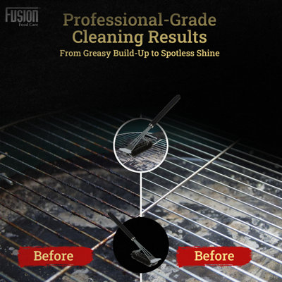 BBQ Wire Brush with Ergonomic Handle, Stainless Steel Helix & Scraper ...