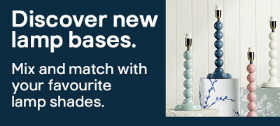 Discover new lamp bases. Mix and match your favourite lamp shades.