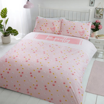 Girls pink duvet outlet cover