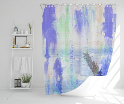 beach BLUE (Shower Curtain) / Default Title