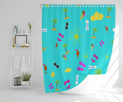 Beach Cartoons (Shower Curtain) / Default Title Price Comparisons | Compare The Build