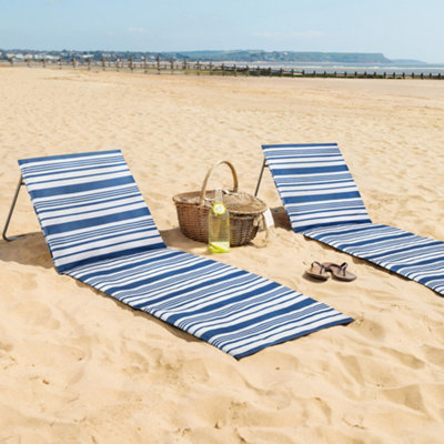 Folding beach mat lounger hotsell