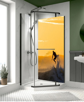 Beach Scene Shower Panel - Large, High Quality Shower Panel - 0.9m x 2.2m