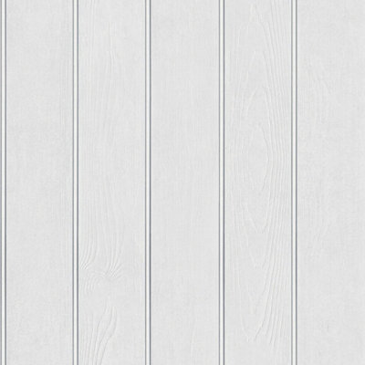 Beaded Wood Panel Wallpaper White Belgravia 5912