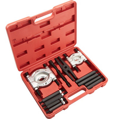 Bearing Puller Set - 12-piece, carry case included - red