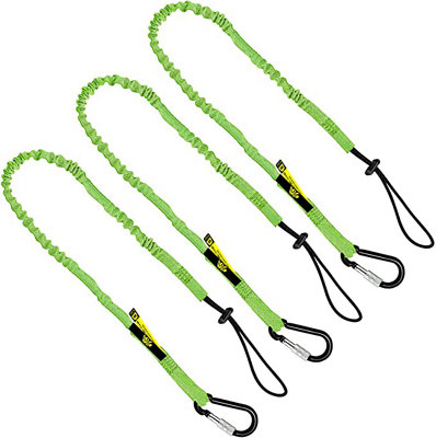 BearTOOLS 3 Foot Green Safety Lanyard 3 Pack