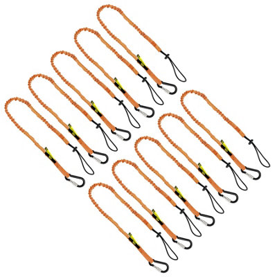 BearTOOLS 3 Foot Orange Safety Lanyard 10 Pack