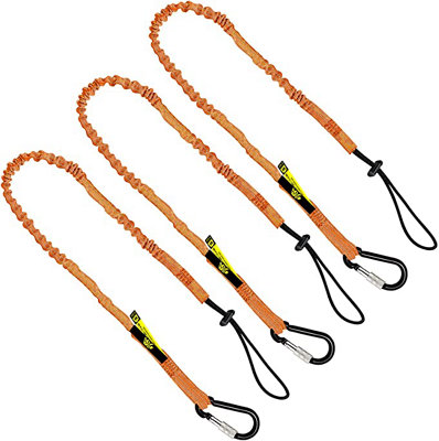 BearTOOLS 3 Foot Orange Safety Lanyard 3 Pack