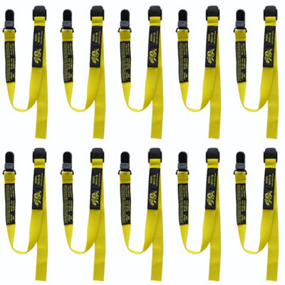 BearTOOLS Clip Attachment Yellow Safety Lanyard 10 Pack