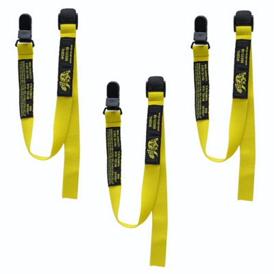 BearTOOLS Clip Attachment Yellow Safety Lanyard 3 Pack